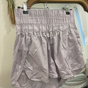 Purple Free People Shorts (The Way Home Short) Lavender Dust